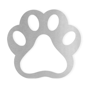Metal Wall Art Metal Sign Puppy Paw, Metal Cutout, Wall Art, Home Decor, Wall Hanging, Unfinished and Available in Many Sizes