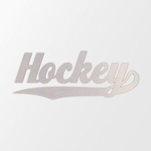 Metall Wand Kunst Hockey Wandbehang Wort Ausschnitt &quot;Hockey&quot; - Wohnkultur, unvollendet und in vielen Größen erhältlich