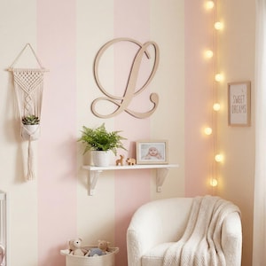 Personalized Wooden Letter L - Birthday Gift, Nursery Wall Decor, Wooden Wall Letter, Custom Initial Gift