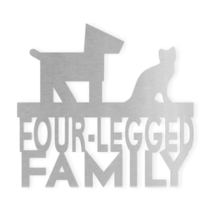 Four-Legged Family Metal Wall Art: Dog Silhouette Cutout Decor