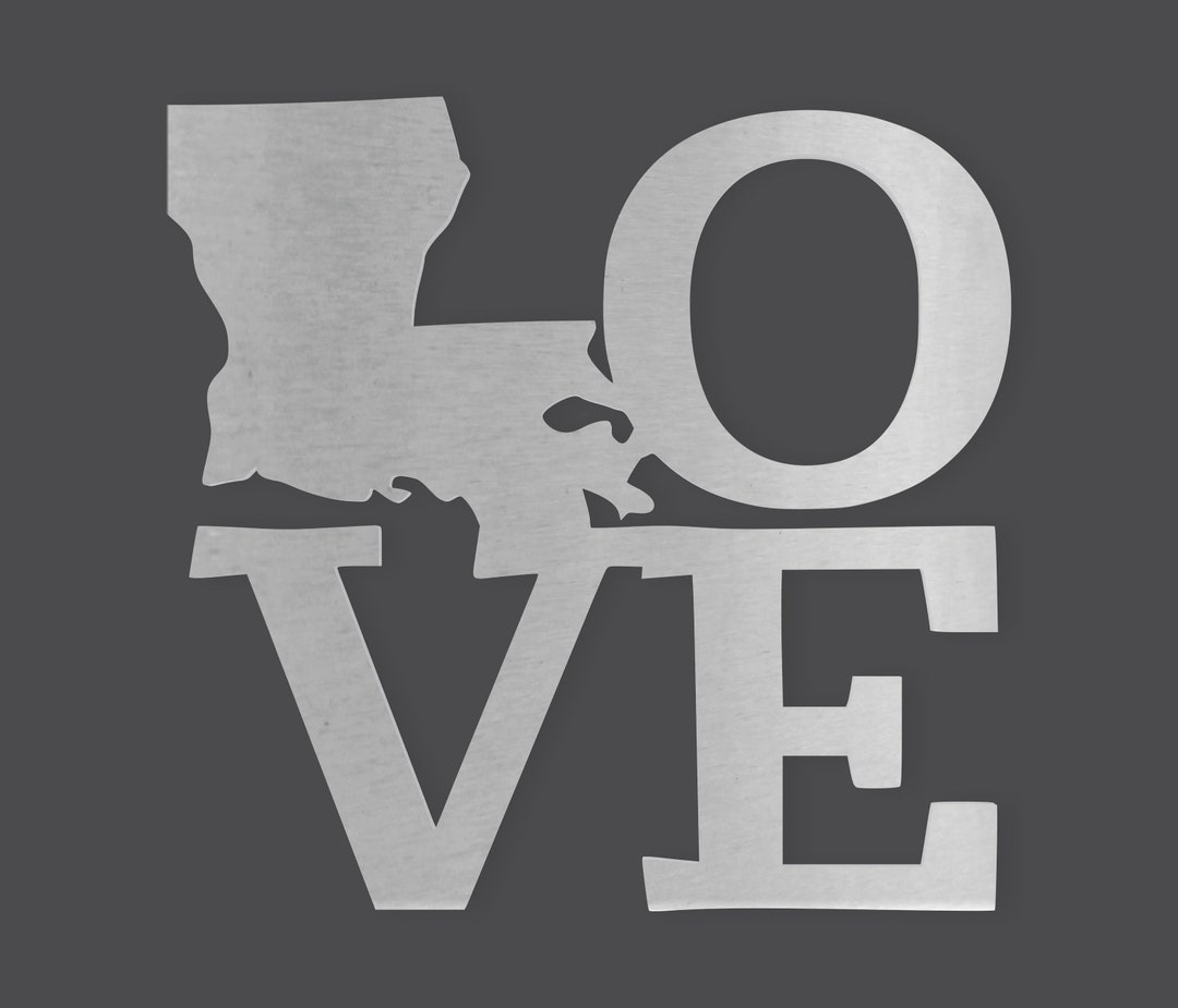 Metal Wall Art Metal Sign Home State Louisiana, Metal Cutout, Wall Art, Home Decor, Wall Hanging