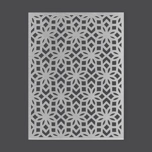 Metal Flower Lattice Wall Art: Mandala Trellis Panel