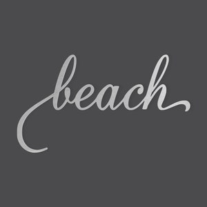 Metal Wall Art Wanddekor Wort Ausschnitt &quot;&quot;Beach&quot;&quot; - Ausschnitt, Wohnkultur, unvollendet und in vielen Größen erhältlich.&quot;