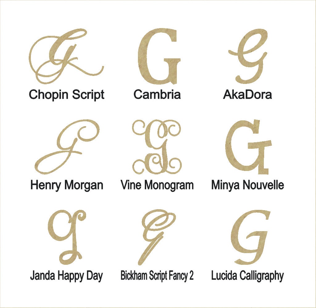 Wooden Letter G: Unpainted, DIY Nursery or Wedding Decor - Various Sizes -  Etsy Israel, image size:1024x998