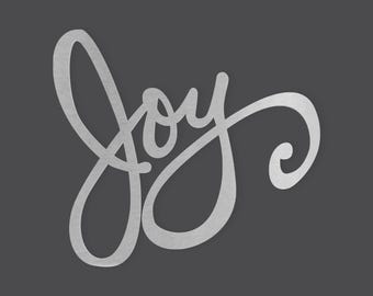 金属製「Joy」ウォールアート：未完成のスチール製ホームデコレーション