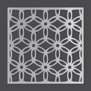 Metal Wall Art Metal Flower Lattice - Mandala Wall Art for Home Decor, Wall Panels, Overlays, Trellis, Privacy Screens & Yard Decor