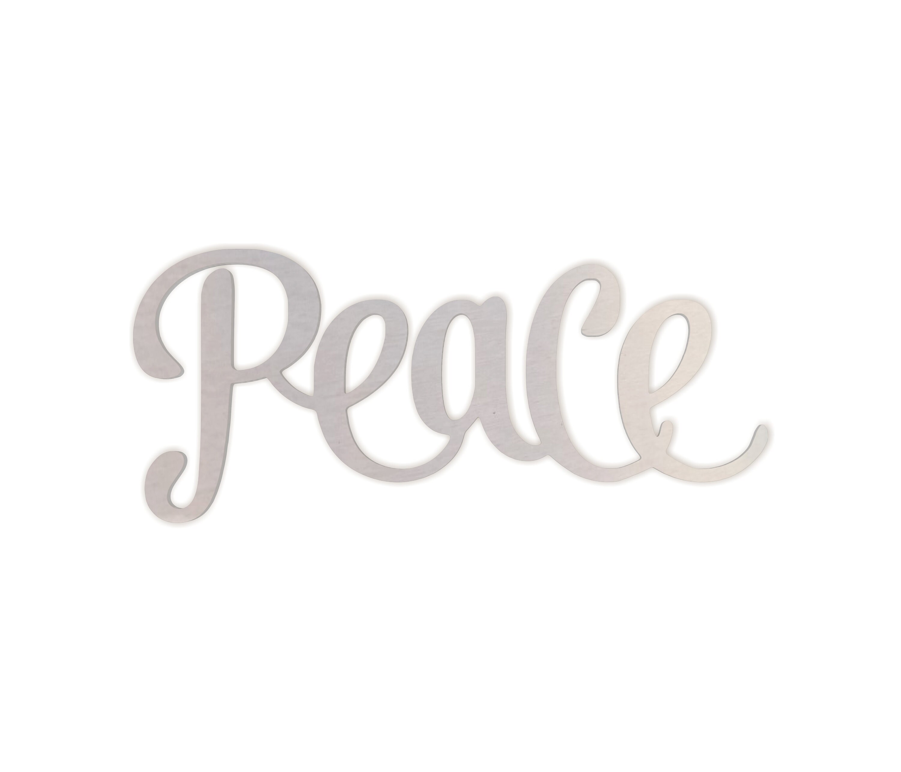 Metal Wall Art Peace Wall Decor Word - Cutout, Home Decor, Unfinished and Available in Many Sizes