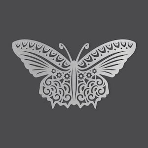 Metal Wall Art Metal Sign Tribal Butterfly, Metal Cutout, Wall Art, Home Decor, Wall Hanging, Unfinished and Available in Many Sizes