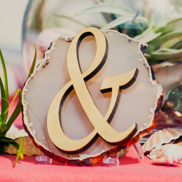 Unfinished Wooden Ampersand for Weddings and More