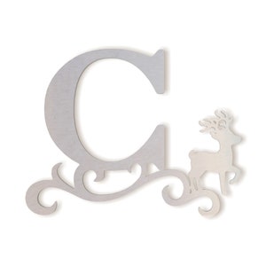 Monograma de metal para puerta principal, carta de metal para encima de la cama, monograma de metal para pared de arte, letra de metal grande, inacabado listo para pintar