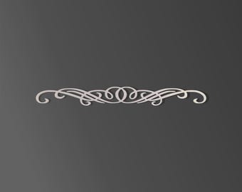 Apliques de pared de metal con pergamino: decoración de pared con fotos para pintar