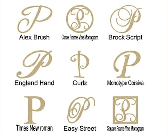 Wooden Letter P Unfinished Craft Decor DIY Nursery Wedding Baby Shower Family Room Kids Multi Size
