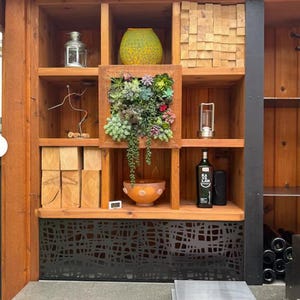 Inserciones metálicas decorativas para gabinetes: malla de acero personalizada para paneles de puertas de cocina imagen 15