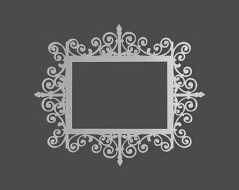 Metal Wall Art Metal Decorative Frame - Cutout, Wall Art, Wall Decor, Home Decor, Wall Hanging, Unfinished and Available in Many Sizes