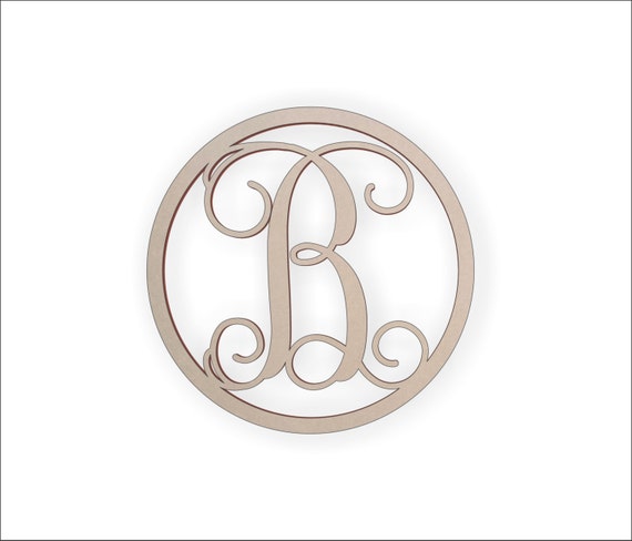 Wooden Monogram Letter b Large or Small, Unfinished, Cursive Wooden Letter  Perfect for Crafts, DIY, Weddings Sizes 1 to 36 