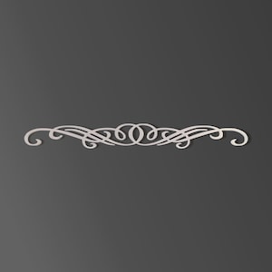 Metal Wall Art, Metal Sign Decorative Scroll Metal Wall Art Applique for Photo Wall Decor - Paintable and Available in Many Sizes
