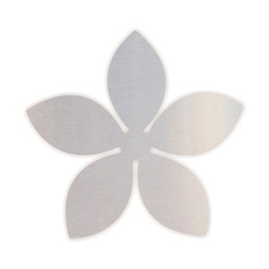 Metal Flower Wall Art Cutout (Unfinished Steel, Various Sizes)