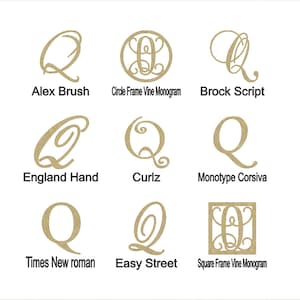 Letra de madera "Q" grande o pequeña, sin terminar, sin pintar, perfecta para manualidades, bricolaje, guardería, habitaciones para niños, bodas