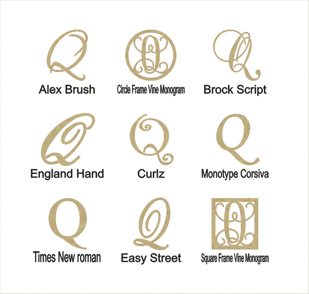 Letter Q Fonts