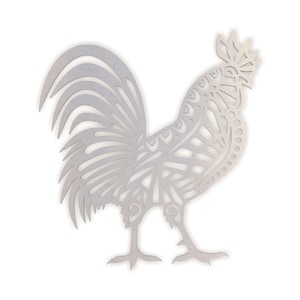 Metal Wall Art Metal Sign Tribal Rooster, Metal Cutout, Wall Art, Home Decor, Wall Hanging, Unfinished and Available in Many Sizes