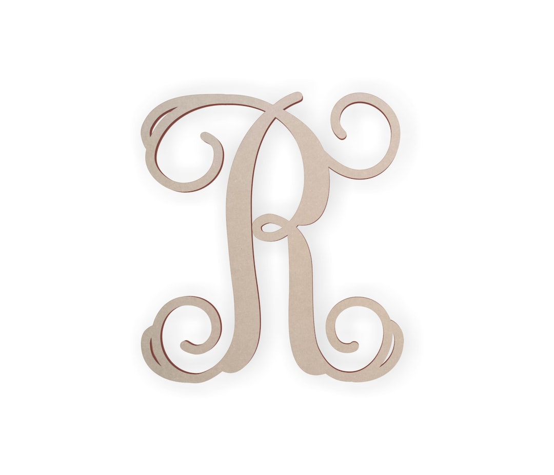 Wooden Letters for Wall Art Script Letter for Door Cursive Wood Letter