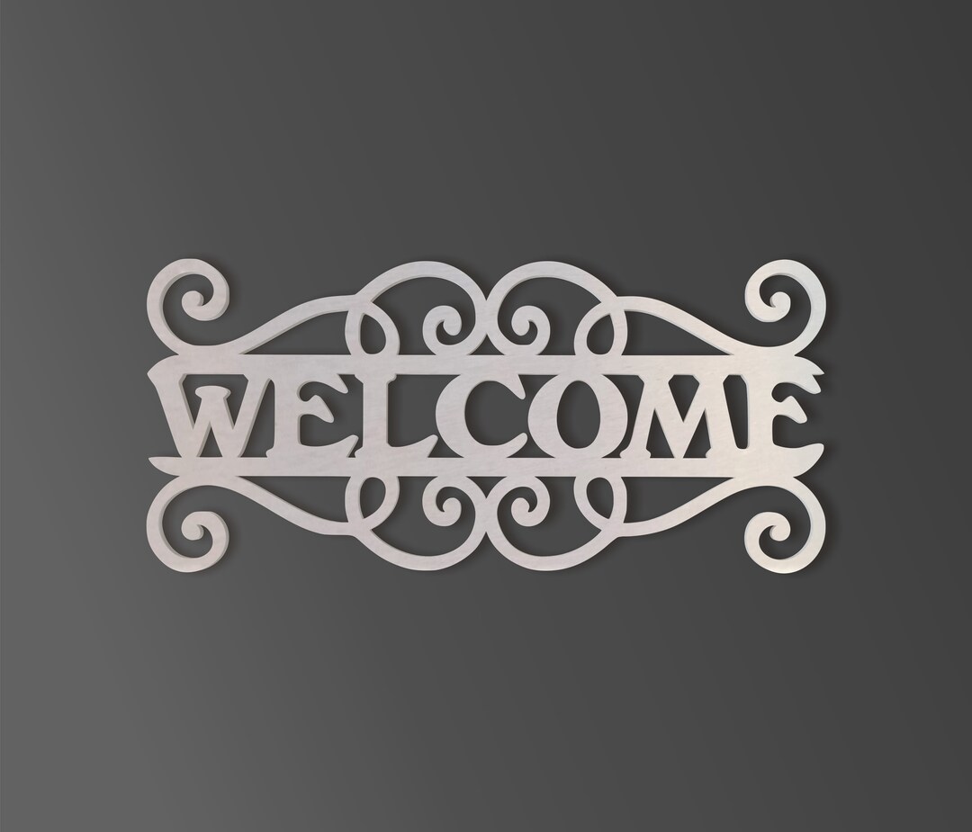 Metal Wall Art, Metal Sign Metal Word Art Sign Cutout, Home Decor, Unfinished and