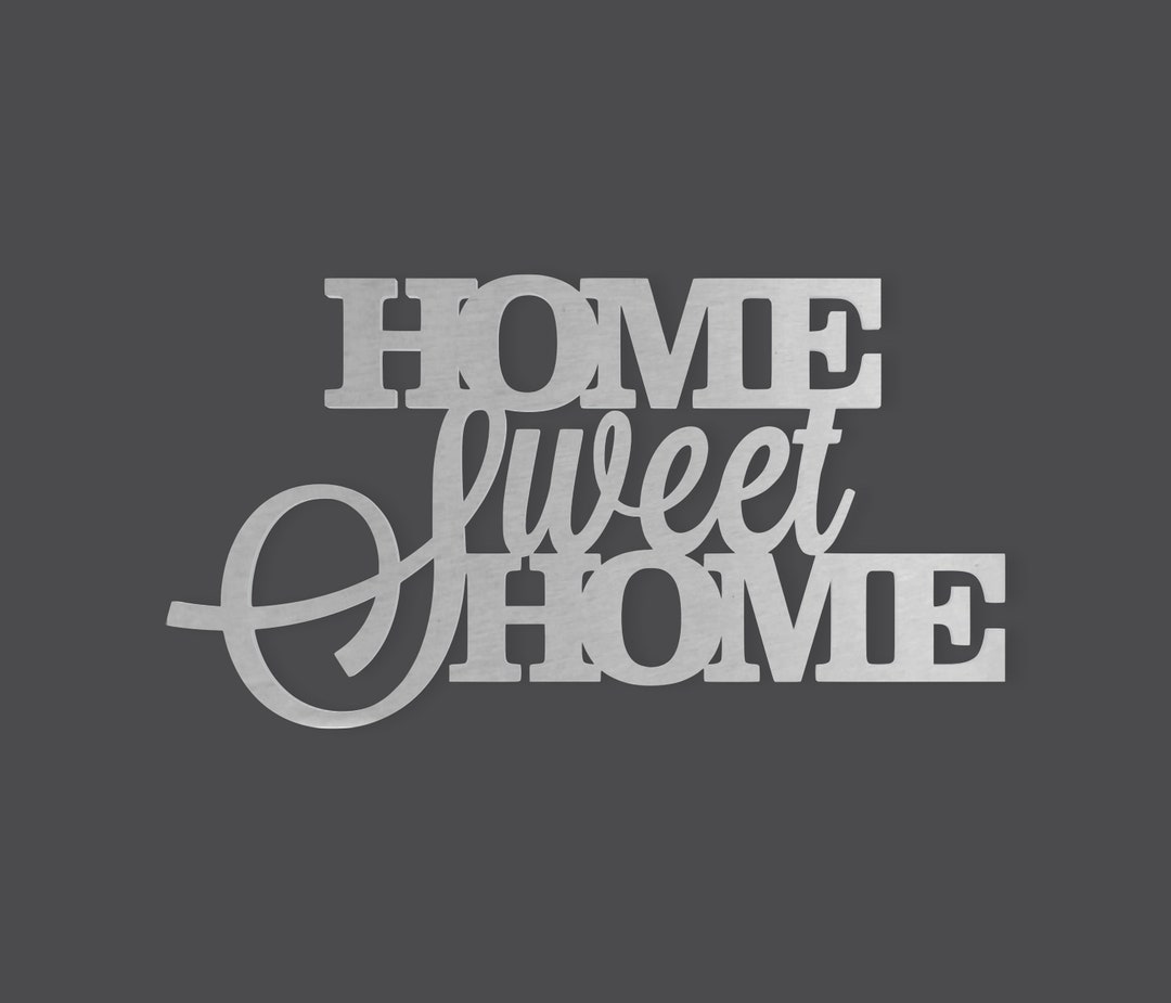Metal Wall Art Wall Decor Word Cutout home Sweet Home Cutout, Home