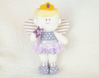 Fairy Princess PDF Sewing Pattern, fairy doll, stuffed toy pattern, ballerina doll, soft toy pattern, magic wand, fairy, princess doll