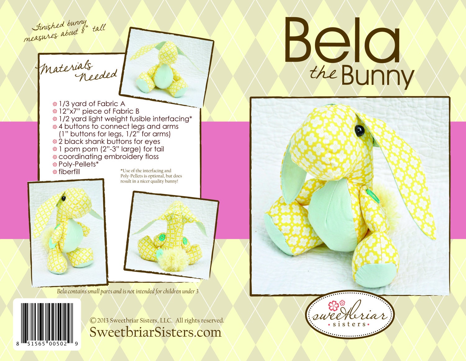 Bunny Sewing Pattern | Easter Bunny | Rabbit Pattern | Stuffed Animal ...