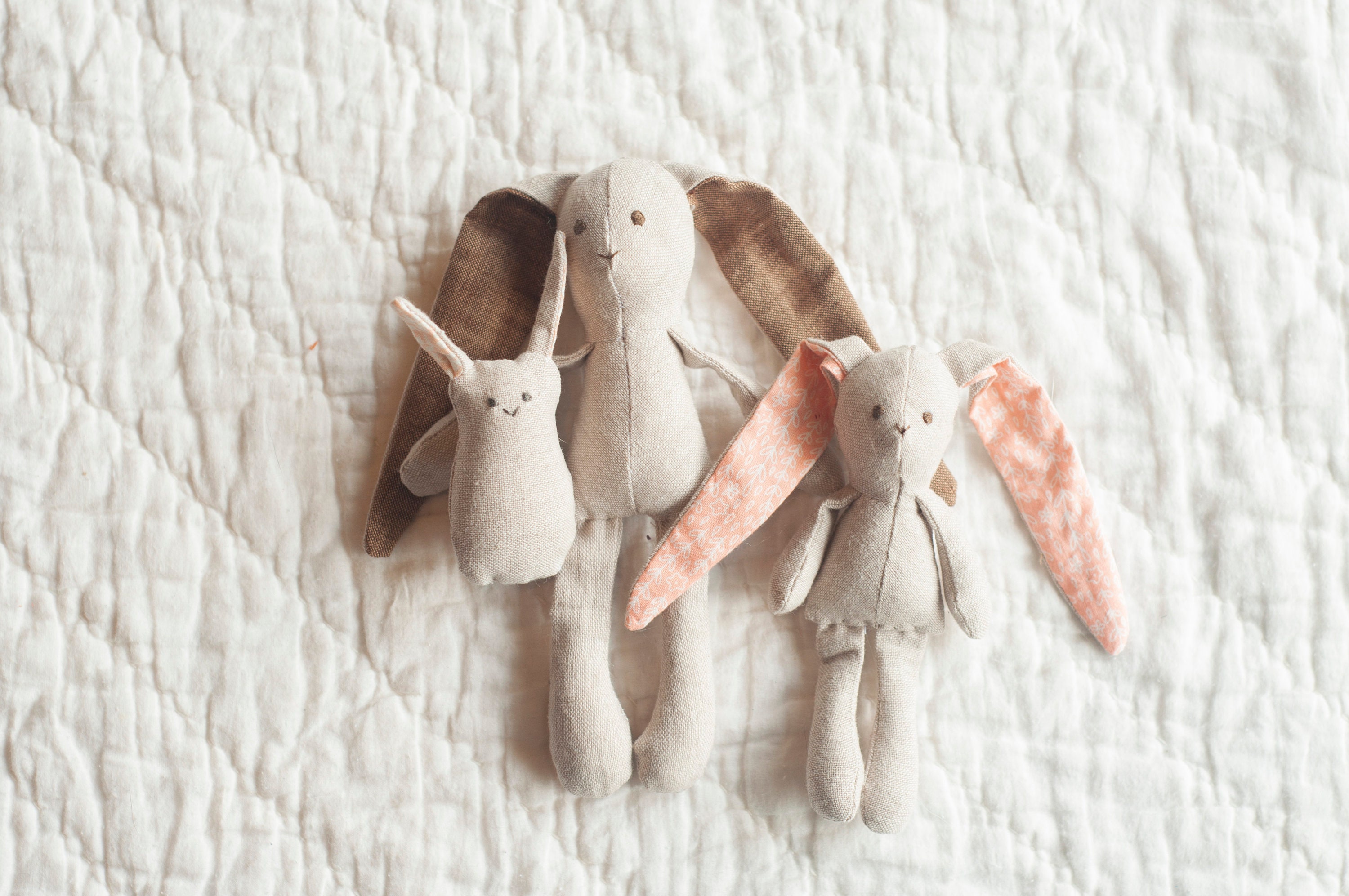 Miniature Bunny Rabbit Family Sewing Pattern Digital Download 1:12 ...