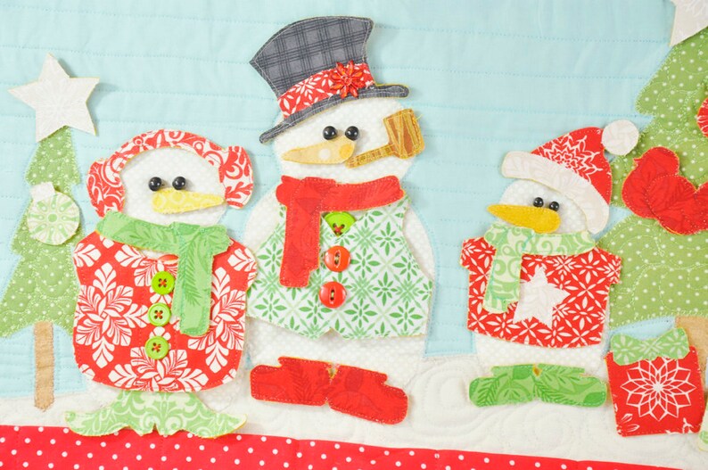 Snowman Advent Calendar Sewing Pattern Christmas Countdown Etsy