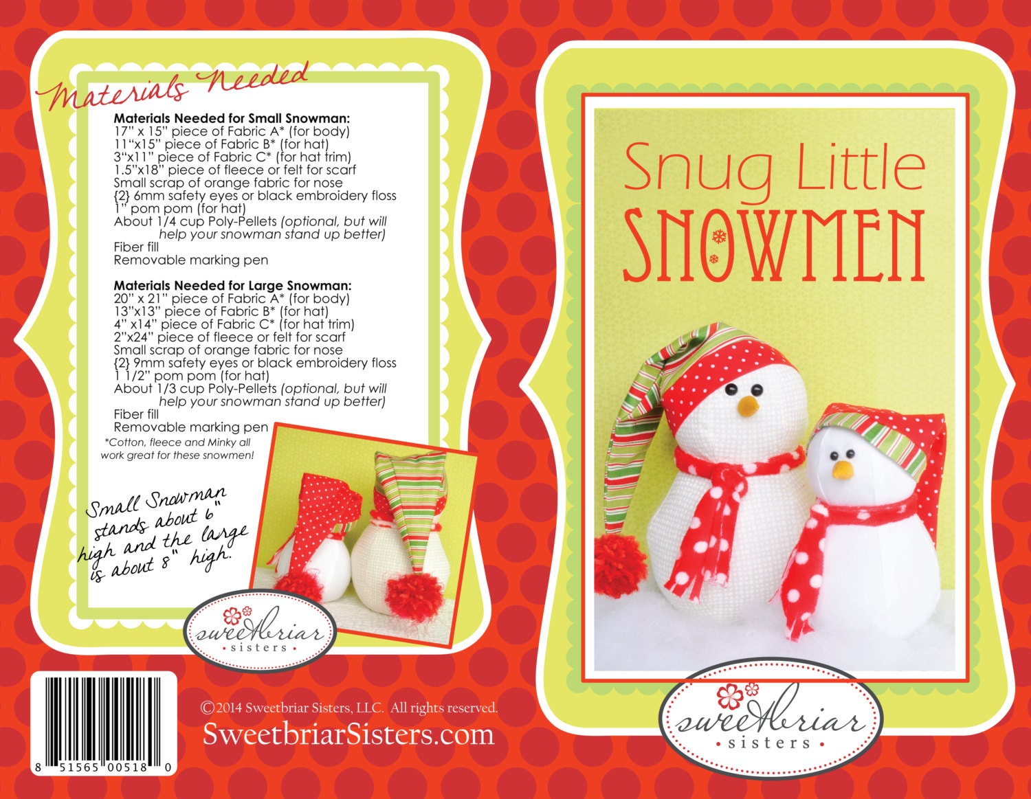 Snowman Sewing Pattern Beginner Sewing Pattern Christmas - Etsy