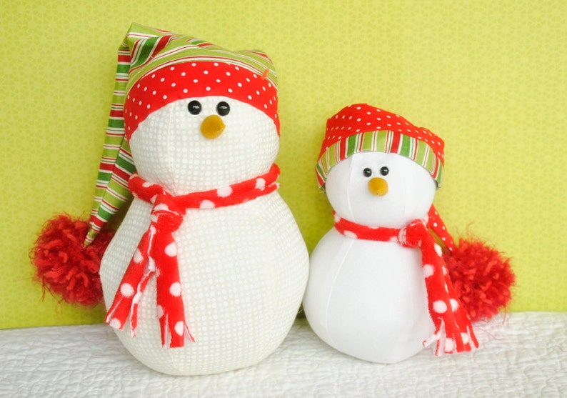 Snowman Sewing Pattern Beginner Sewing Pattern Christmas Etsy