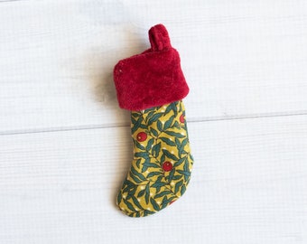 Miniature Christmas Stocking Sewing Pattern Tutorial DIY Dollhouse Digital Download 1:12 scale  doll Baby mama brother sister softie stuffed