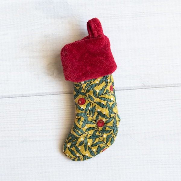 Miniature Christmas Stocking Sewing Pattern Tutorial DIY Dollhouse Digital Download 1:12 scale  doll Baby mama brother sister softie stuffed