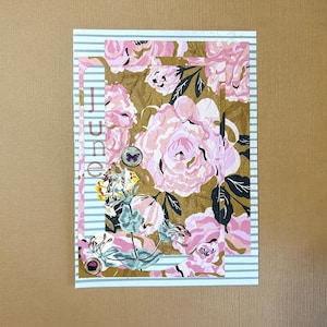 Tarjeta de feliz cumpleaños con flor de nacimiento de junio: regalo personalizado para los amantes de las rosas