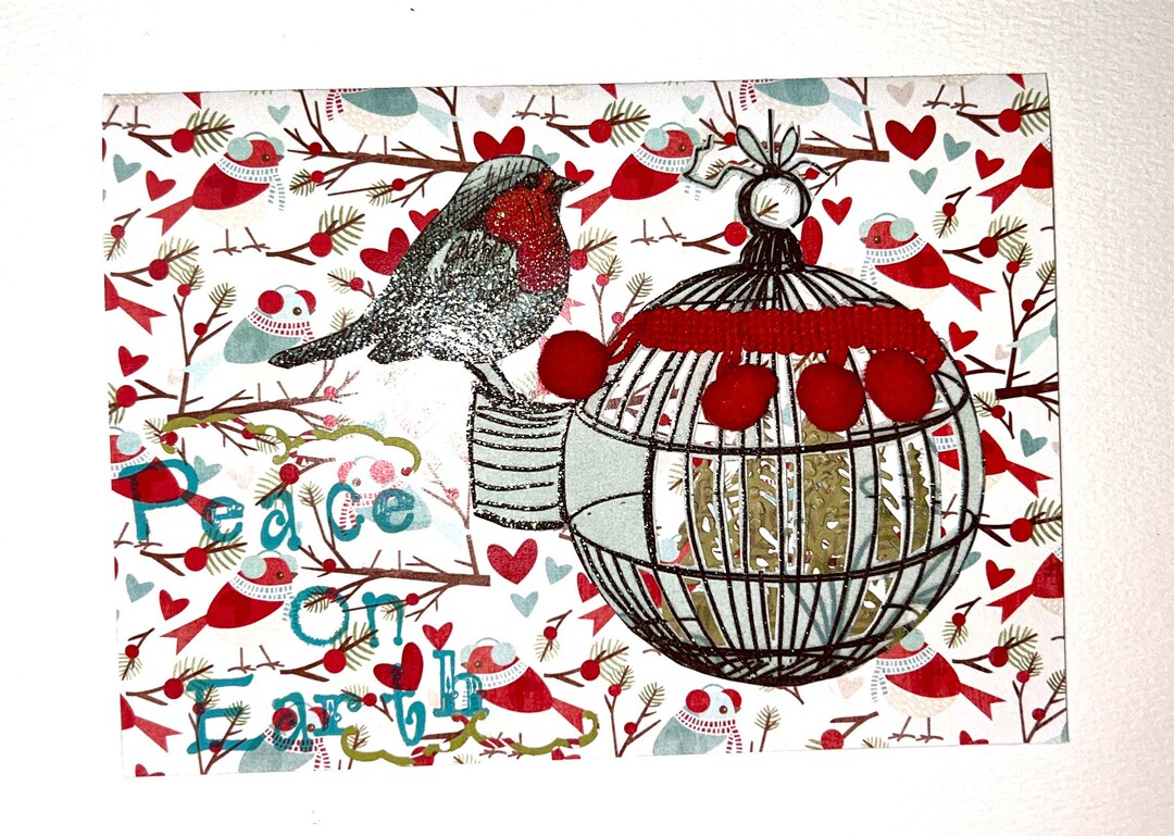 Peace on Earth Holiday Card Peace on Earth Card Peace on - Etsy