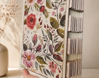 Tabbed CSB Journaling Bible. Floral Bible with Tabs