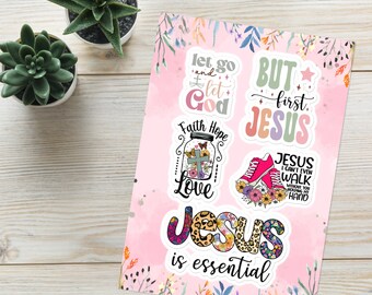 Christian Sticker Sheet: Bible Journaling, Planner Stickers