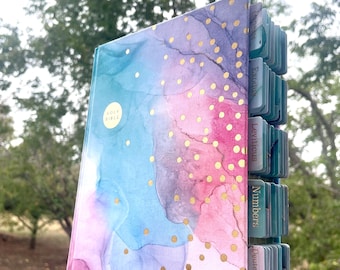 Beautiful Tabbed NIV Bible, Pink and Turquoise with gold shimmer Bible, Tabbed Bible for Girls, NIV Journaling Bible