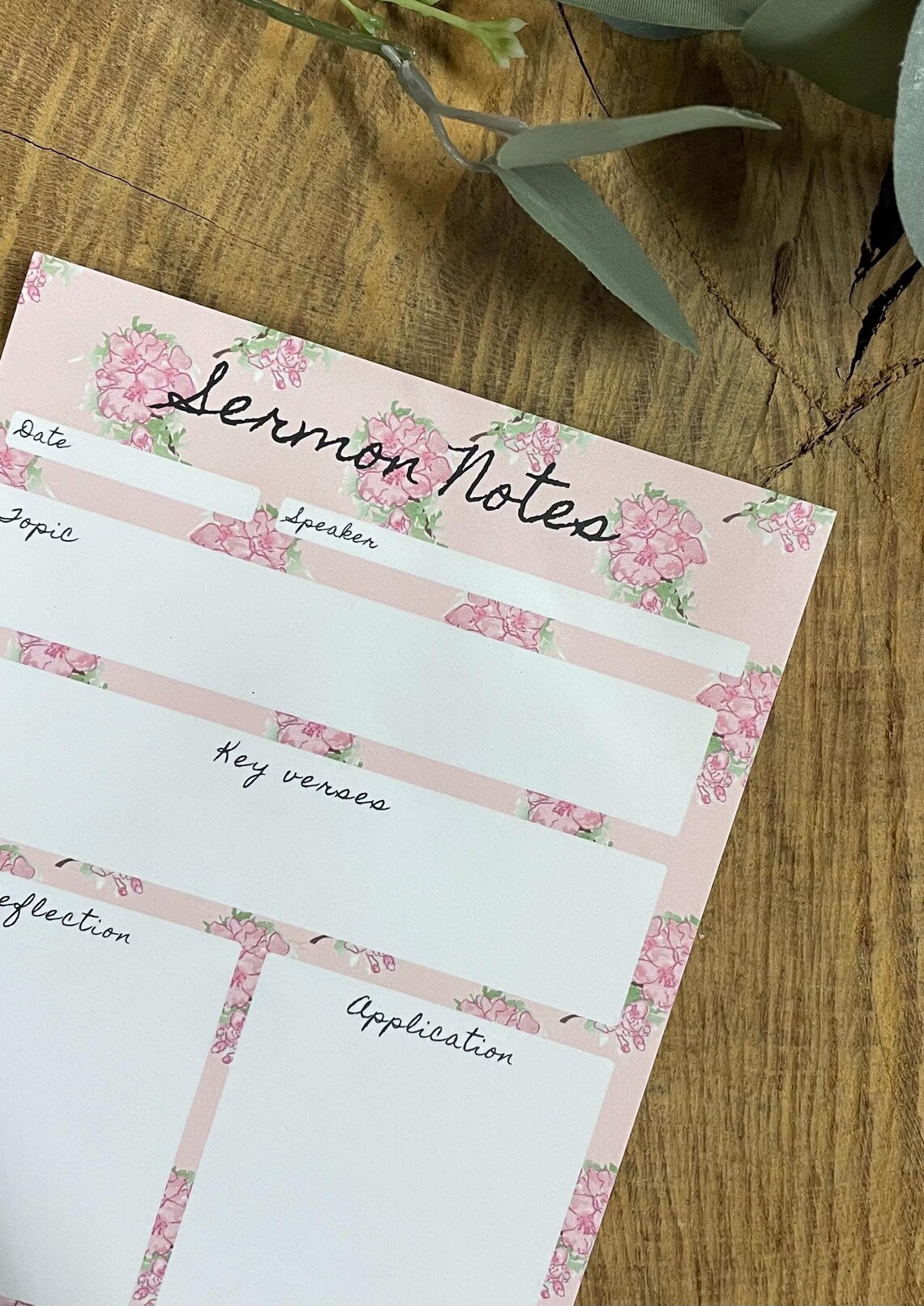 Church Sermon Notes Notepad, 5.5x8.5 - Etsy