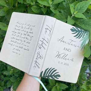 Benutzerdefinierte handbemalte Bibeln, Konfirmationsgeschenk, Hochzeitsgästebuch Bibel, Familienbibel, Muttertagsgeschenk, Sie liest Wahrheitsbibel, Teen Bibel