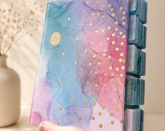 Beautiful Tabbed NIV Journaling Bible, Pink and Turquoise Bible