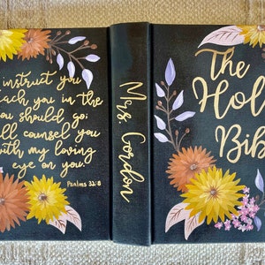 Benutzerdefinierte handgemalte Bibeln, Konfirmationsgeschenk, Hochzeitsgästebuch Bibel, Familienbibel, Muttertagsgeschenk, sie liest Wahrheitsbibel, Jugendbibel