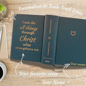 Personalized CSB He Reads Truth Bible, Custom Bible, Bible for Men/Boys, Custom Personalized Bible