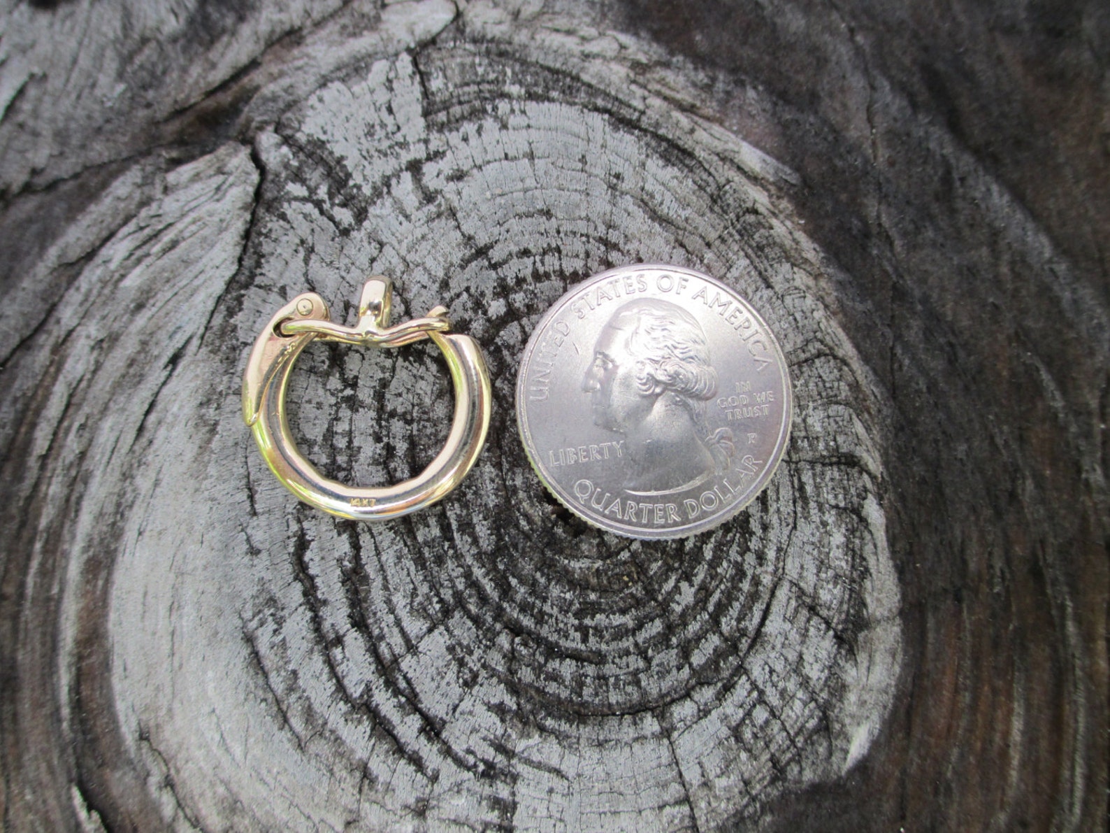 Solid 14K Yellow Gold Key Chain Ring Unique Curiosity Piece Etsy
