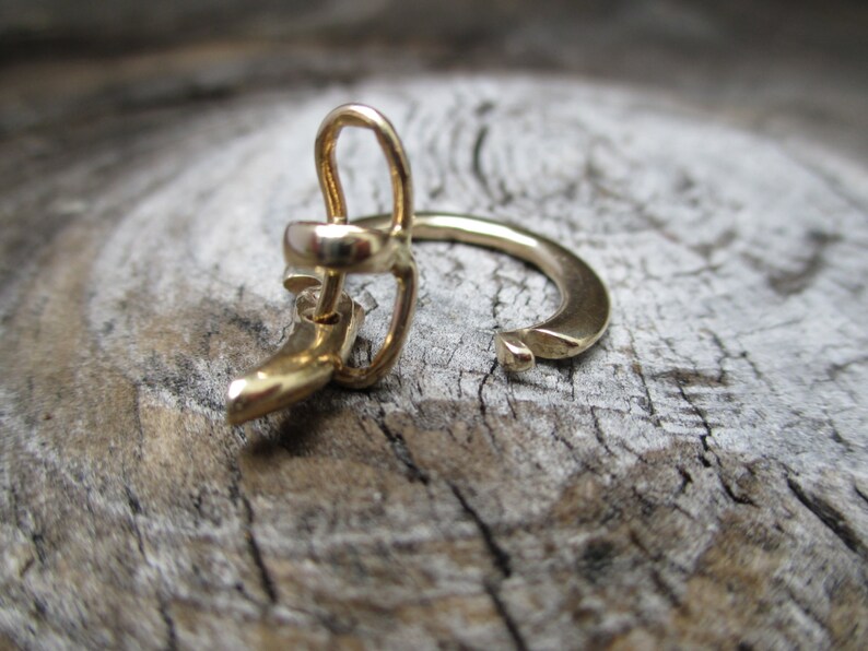 Solid 14K Yellow Gold Key Chain Ring Unique Curiosity Piece Etsy