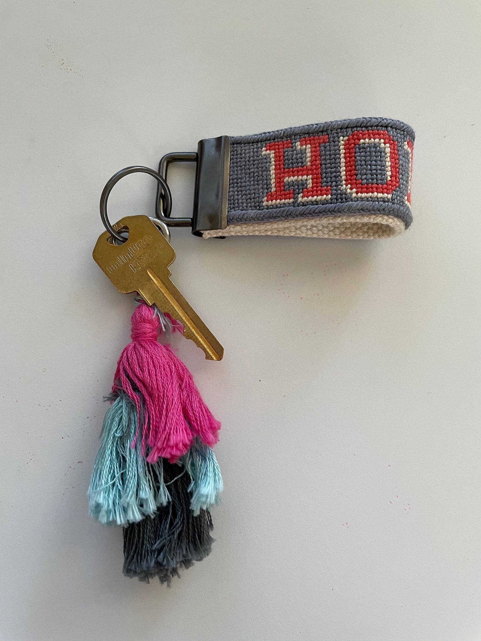 Home Needlepoint Key Fob Kit with Finishing Materials and | Etsy