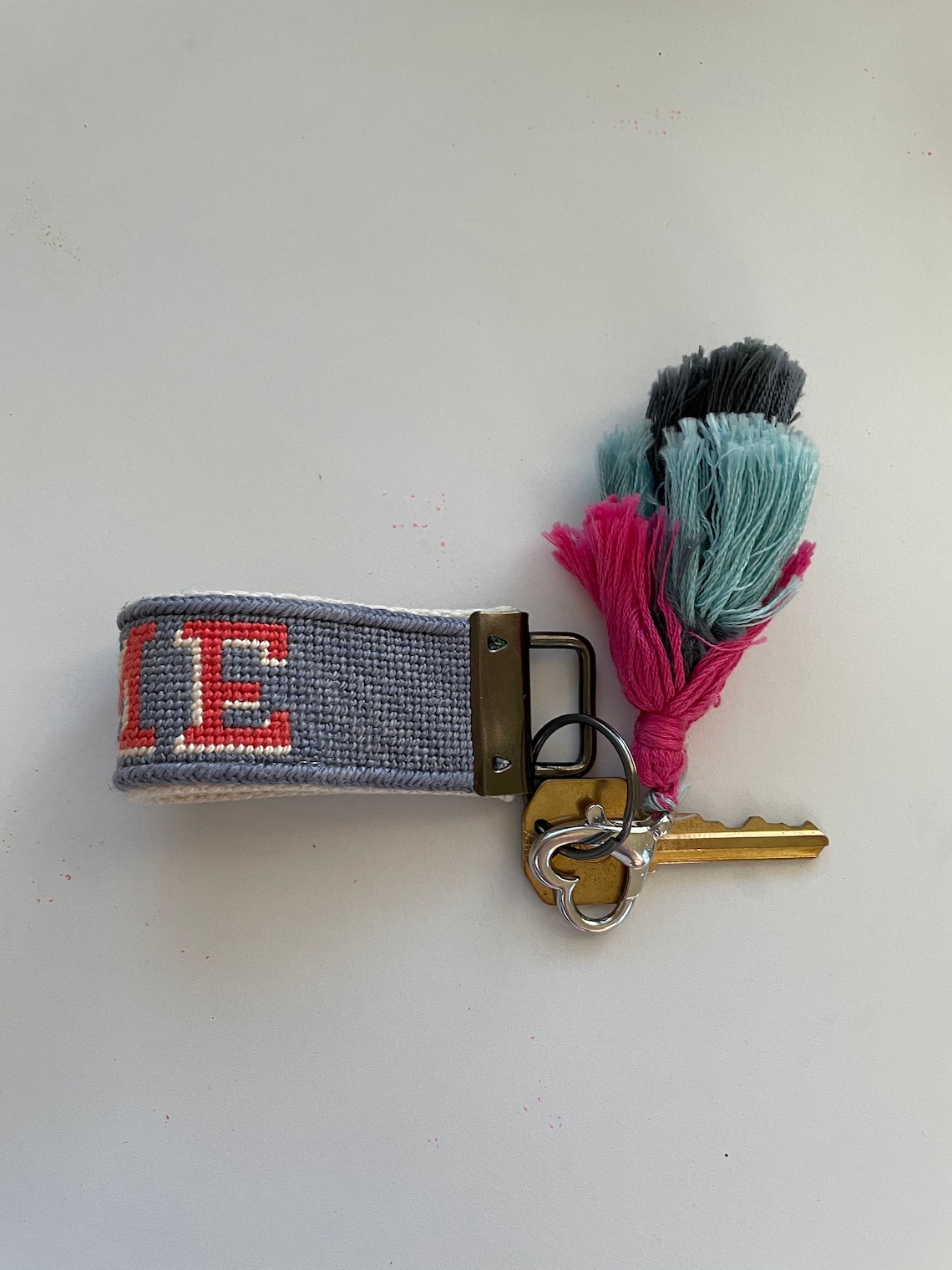 Home Needlepoint Key Fob Kit with Finishing Materials and | Etsy