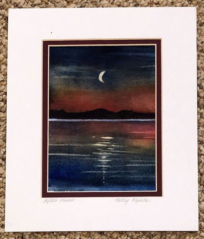 Watercolor - Small, Colorful, Professional, newest Original Painting - 